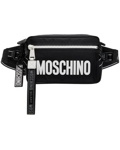 Moschino Pochette noire à logos