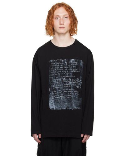 Yohji Yamamoto Long-sleeve t-shirts for Men | Online Sale up to 64