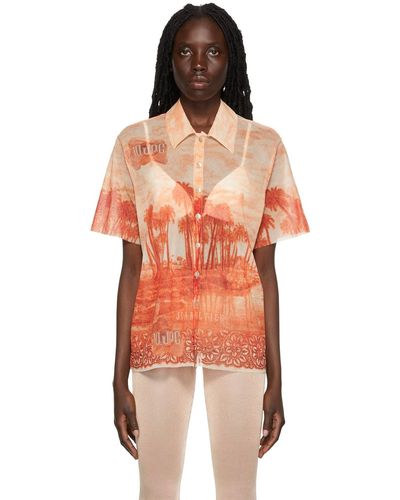 Jean Paul Gaultier Palm Tree Summer Shirt - Multicolour