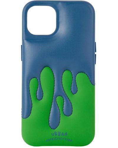 Urban Sophistication Ssense Exclusive 'the Dripping Dough' Iphone 13 Case - Blue