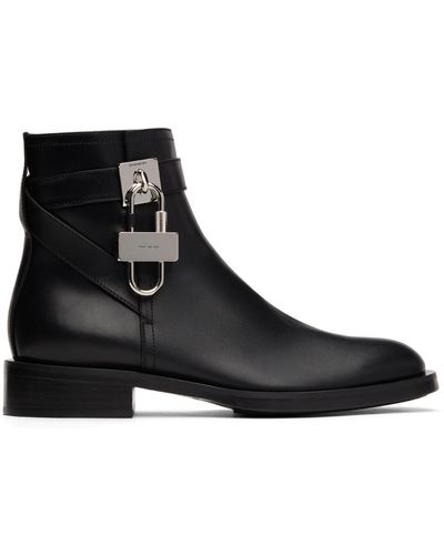 Givenchy Padlock Boots - Black