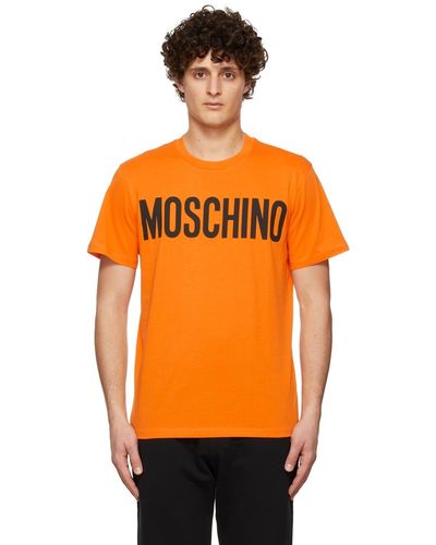 Moschino ロゴ プリントtシャツ - オレンジ
