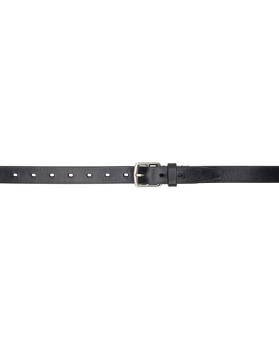 Officine Creative Black Oc Strip 048 Belt