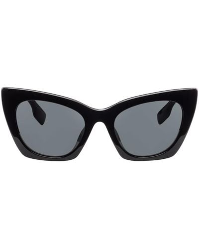 Burberry Black Logo Detail Cat-eye Frame Sunglasses