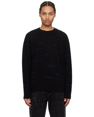 Juun.J Pattern Sweater - Black