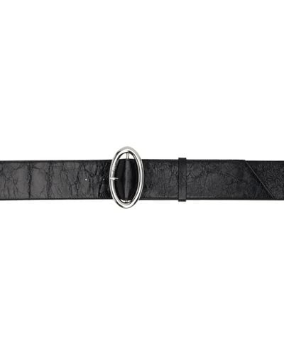 The Attico Black Pin-buckle Belt
