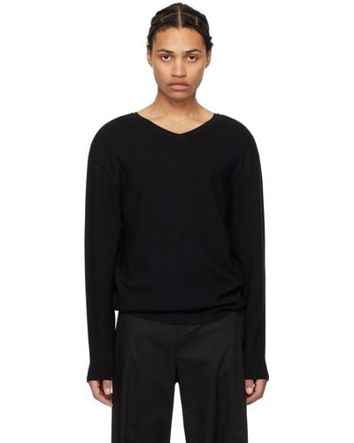 Amomento V-neck Sweater - Black