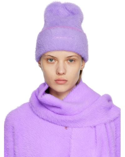 Jacquemus Hats Le Bonnet Neve Polyamide Mauve - Purple
