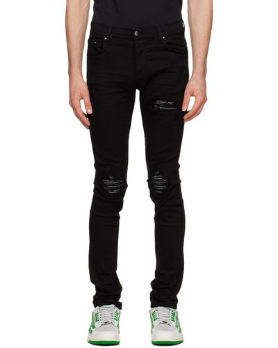 Amiri Black Crystal Mx1 Jeans