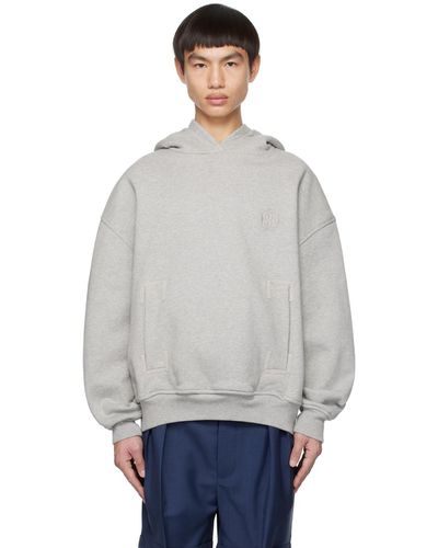 Bally Grey Embroidered Hoodie