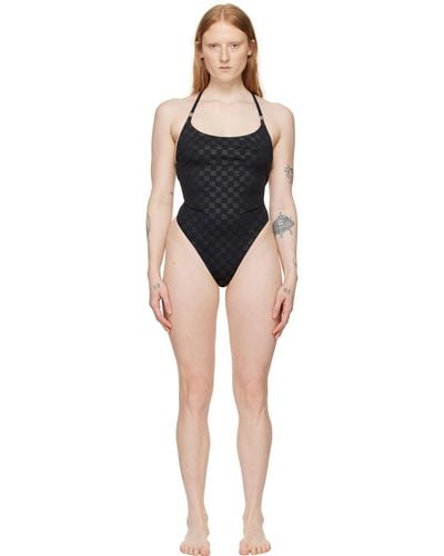 MISBHV Monogram One-piece Swimsuit - Black