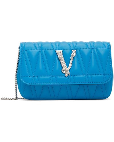 Versace Mini sac virtus bleu