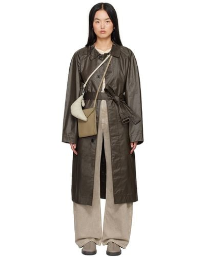 Lemaire Belted Rain Coat - Black