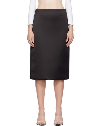 we11done Padded Midi Skirt - Black