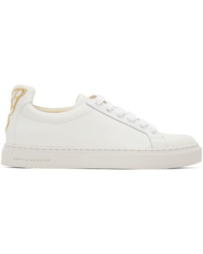 Sophia Webster Off- Butterfly Low Trainers - White