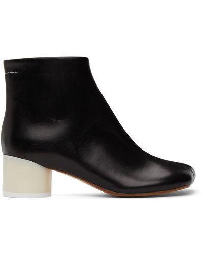 MM6 by Maison Martin Margiela Black Classic Ankle Boots