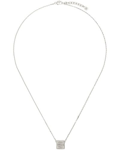 Givenchy シルバー 4g ネックレス - ホワイト