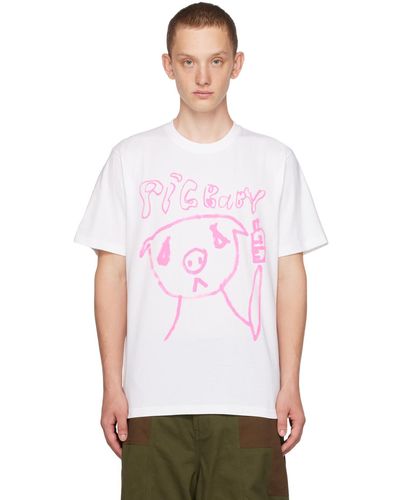 Perks And Mini T-shirt blanc édition pig baby