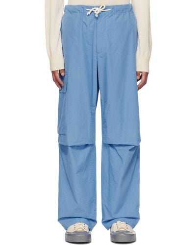 Jil Sander Blue Relaxed Trousers