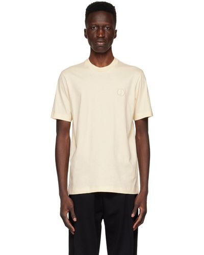 Dunhill Beige Cotton T-shirt - Black