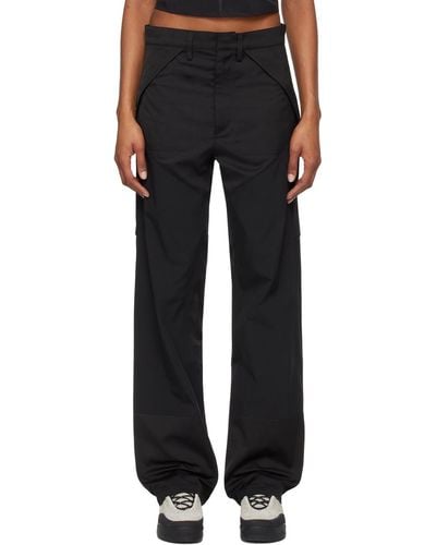 Roa Panelled Cargo Trousers - Black