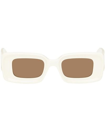 Loewe Off-white Anagram Sunglasses - Black