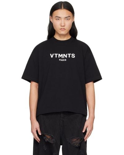 VTMNTS Paris Tシャツ - ブラック