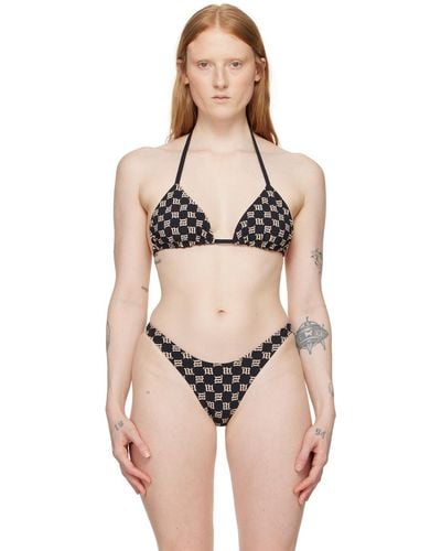 MISBHV Ssense Exclusive Monogram Bikini Top - Natural