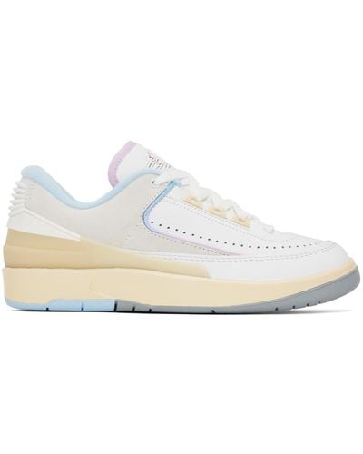 Nike ホワイト Air Jordan 2 Retro ローカットスニーカー - ブラック