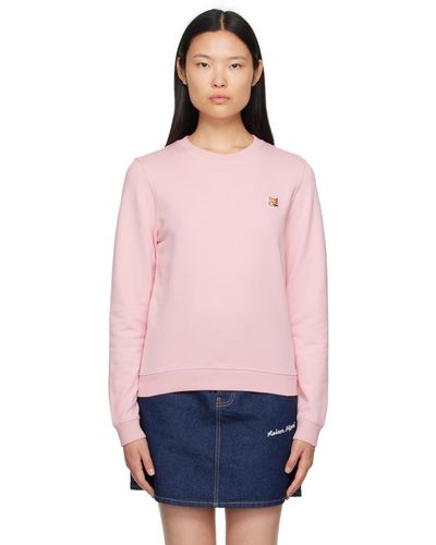 Maison Kitsuné Pink Fox Head Sweatshirt - Multicolor