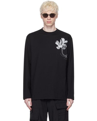 Y-3 Graphic Long Sleeve T-shirt - Black