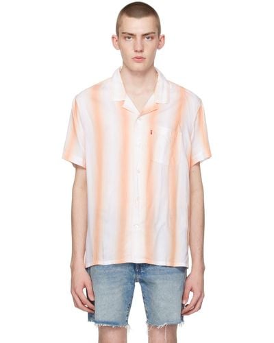 Levi's Orange & White Sunset Shirt - Multicolour