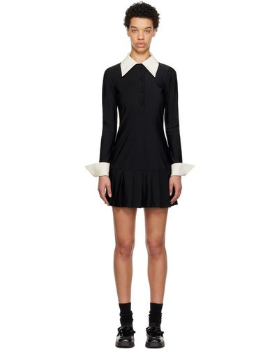 Anna Sui Black Schoolgirl Minidress