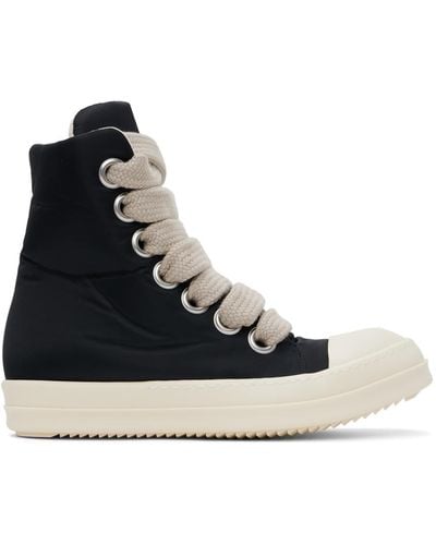 Rick Owens Jumbo Lace Puffer Trainers - Black