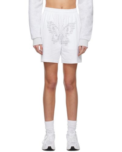 PRAYING Ssense Exclusive Butterfly Shorts - White