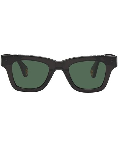 Jacquemus Lunettes de soleil 'les lunettes nocio' noires - le papier - Vert
