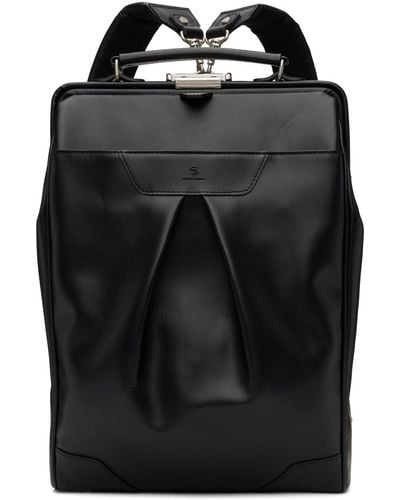 master-piece Tact Leather Ver. L Backpack - Black