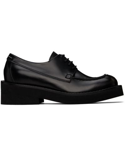 MM6 by Maison Martin Margiela Chaussures oxford noires en cuir poli