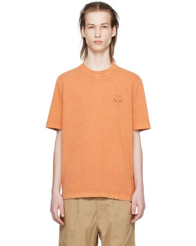 PS by Paul Smith T-shirt à logo happy - Orange
