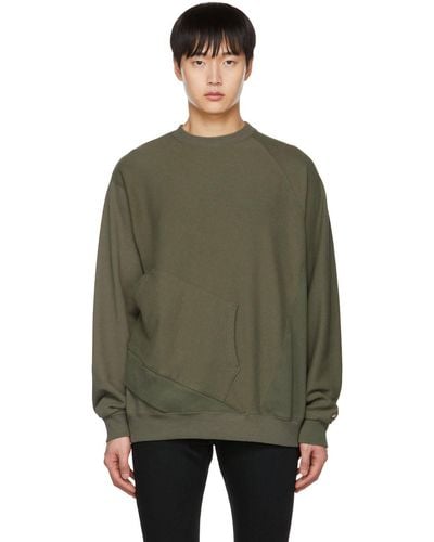 Undercoverism Asymmetric Sweatshirt - Green