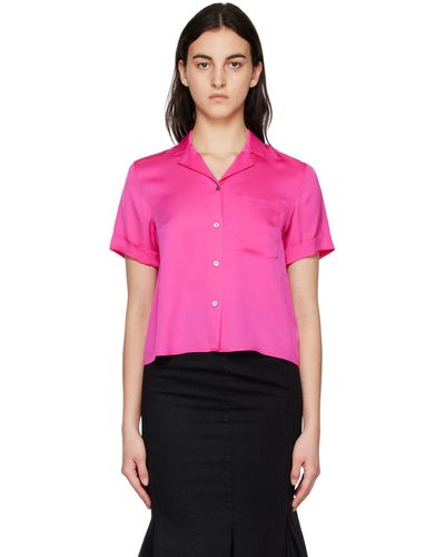 Theory Chemise de camp rose