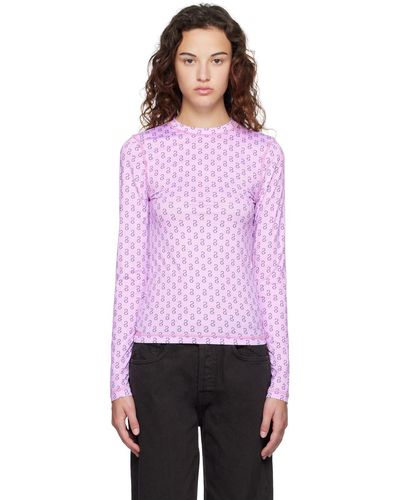 Stine Goya Pink Juno Long Sleeve T-shirt - Multicolour