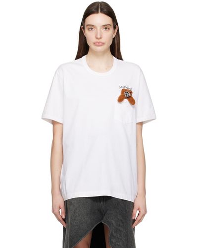 Doublet T-shirt 'forever my friend' blanc