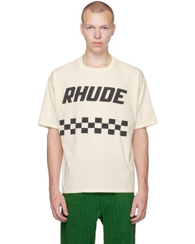 Rhude Ssense限定 オフホワイト Tシャツ - マルチカラー