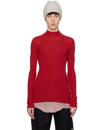 Rick Owens Pull lupetto rouge