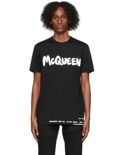Alexander McQueen T-shirt noir en coton