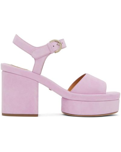 Chloé Odina Platform Sandals - Purple