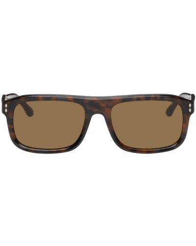 Isabel Marant Tortoiseshell Rectangular Sunglasses - Black