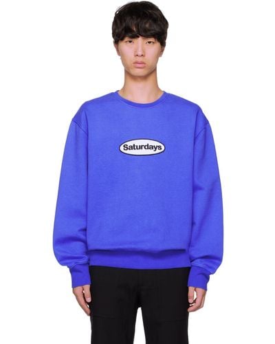 Saturdays NYC Bowery Sweatshirt - Blue