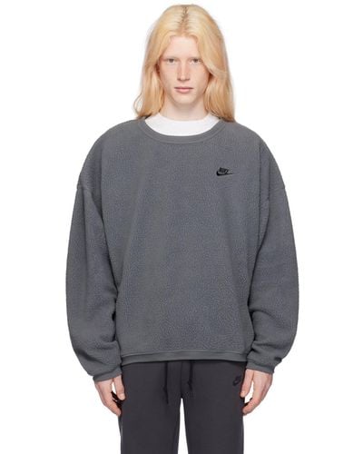Nike Grey Embroidered Sweater